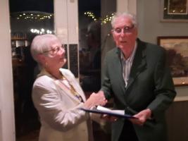 Stuart Slater of Lunesdale Rotary Club is Awarded