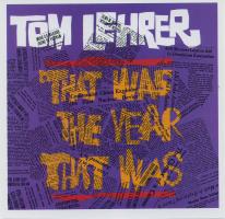 Tom Lehrer's album cover: That Was the Year That Was