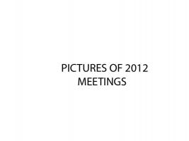2012 Meetings