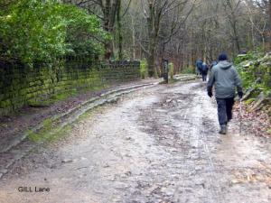 A very wet & muddy Gill Lane