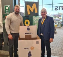 Abergavenny Rotary Club collects over 120 warm coats for those in greatest need this Winter