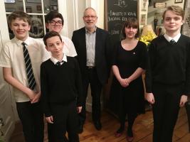 The 'YPI' pupils from Crieff High School