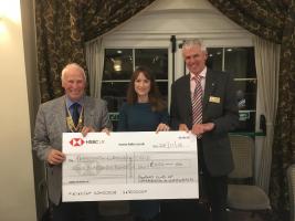 Rotary Cycle Ride cheque presentations