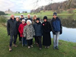The intrepid travellers at Castle Howard