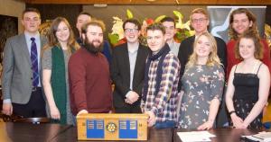 Michael Craig - President - With Members of the Stirling University Debating Society
