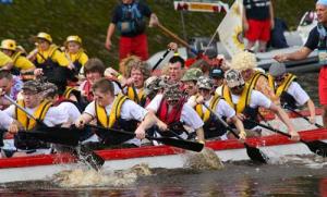 Dragon boat racing - part of the River festival weekend
