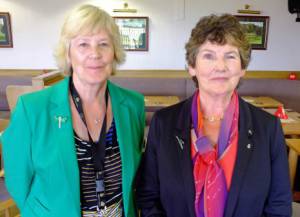 President-Elect Margaret presented our programme for
2014-15, with Assistant Governor Ann Mitchell in attendance.
