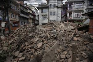 The devastation caused by a major earthquake in Nepal