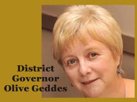 District Governor Olive Geddes