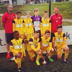 Potters Bar and Villages football squad win the RIBI Inter-District U12 Football tournament