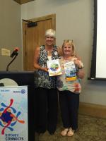 Club member Lesley visits Rotary Club in USA