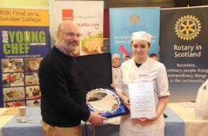 Our entrant, Mairead Melvin from St Columba’s High School, won the District 1010 (Sth) Final of RIBI Young Chef. Mairead beat off strong competition from 9 other competitors. She will now go on to the Scottish Regional Final in Glasgow on 15th March.
