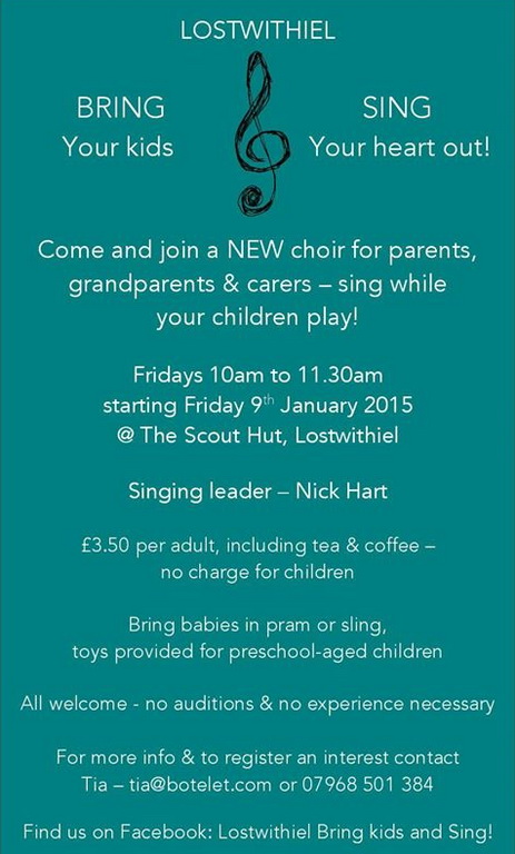 Lostwithiel Bring Your Kids and Sing Choir 