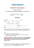 2015 Lostwithiel Carnival Rounders Entry Form