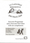 1st Lostwithiel Charity Beer Festival Saturday 20th March 2004 (one of Cornwall's best little beer festivals)