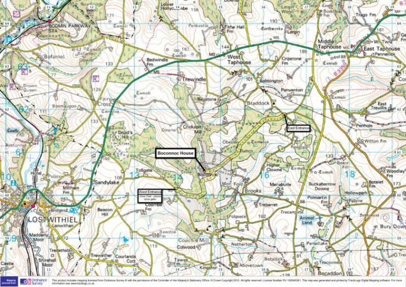 Boconnoc Location