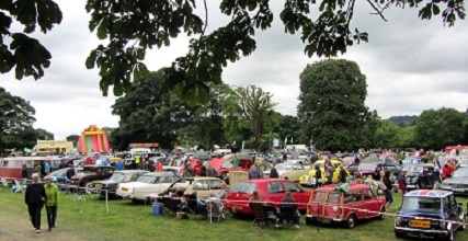 The Ashover car show in full swing