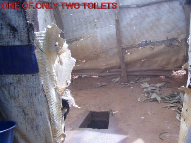 One of only two toilets