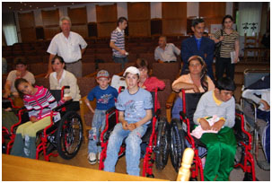 Recipients of Wheelchairs