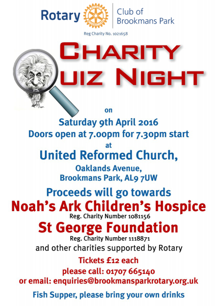 Quiz Night in aid of Charity