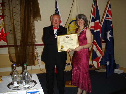 President Wendy Aldred and Immediate Past District Governor David Bennet