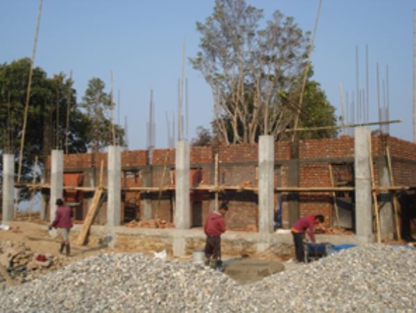 School reconstruction in progress