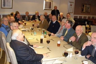 Club members waiting for dinner