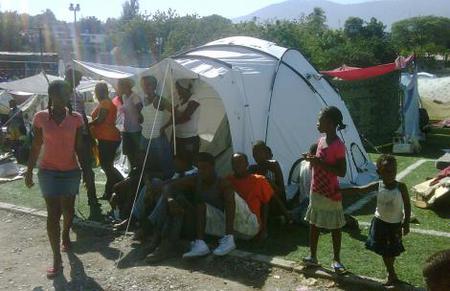 A ShelterBox Tent in Haiti