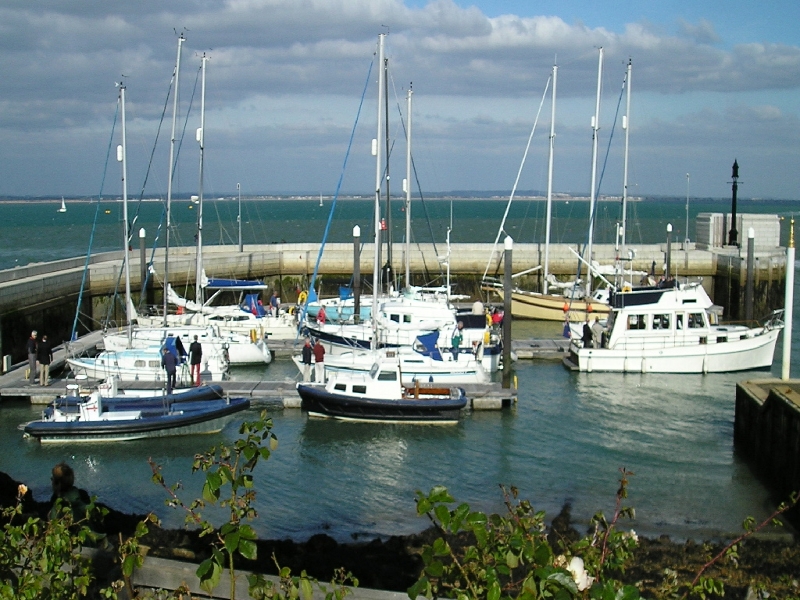 Visiting Rotarians Boats in the RYS Haven at Cowes 