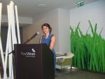President Marianna Afonso addrtessing the guests of the dinner on Thursday