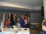 Vice President Ron with Eunice from Dawlish RC and President Marianna  Right