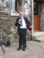 Onchan Rotary Past President and current Chairman of Lonan Commissioners Nigel Dobson opens the festivities.
