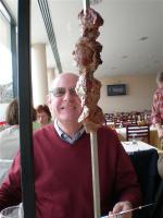 Espetada at Cabo Girau... Ron looks hungry