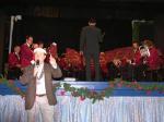 President Kim introducing Ross Brass Band