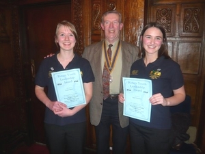 RYLA awardees at Settle - Sarah Richardson and Rachel Hulatt (left).jpg
