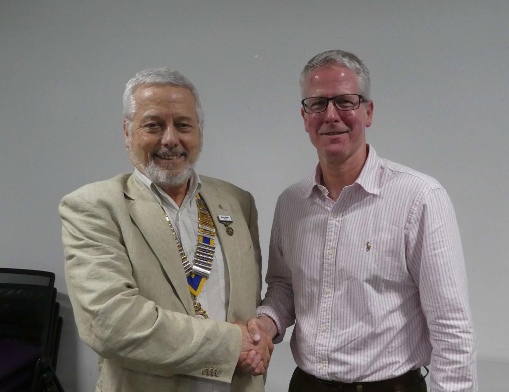 President Mike and Rob Walsh.