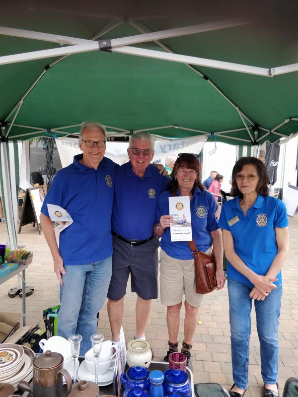 Epsom Rotary all Displaying their Rotary T-Shirts