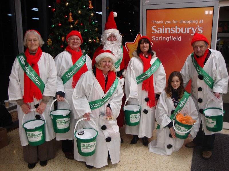 Macmillan Cancer Support - December 2014 - One of our teams of collectors - December 2014