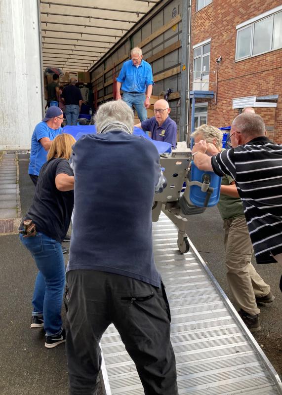 Loading bed destined for Ukraine