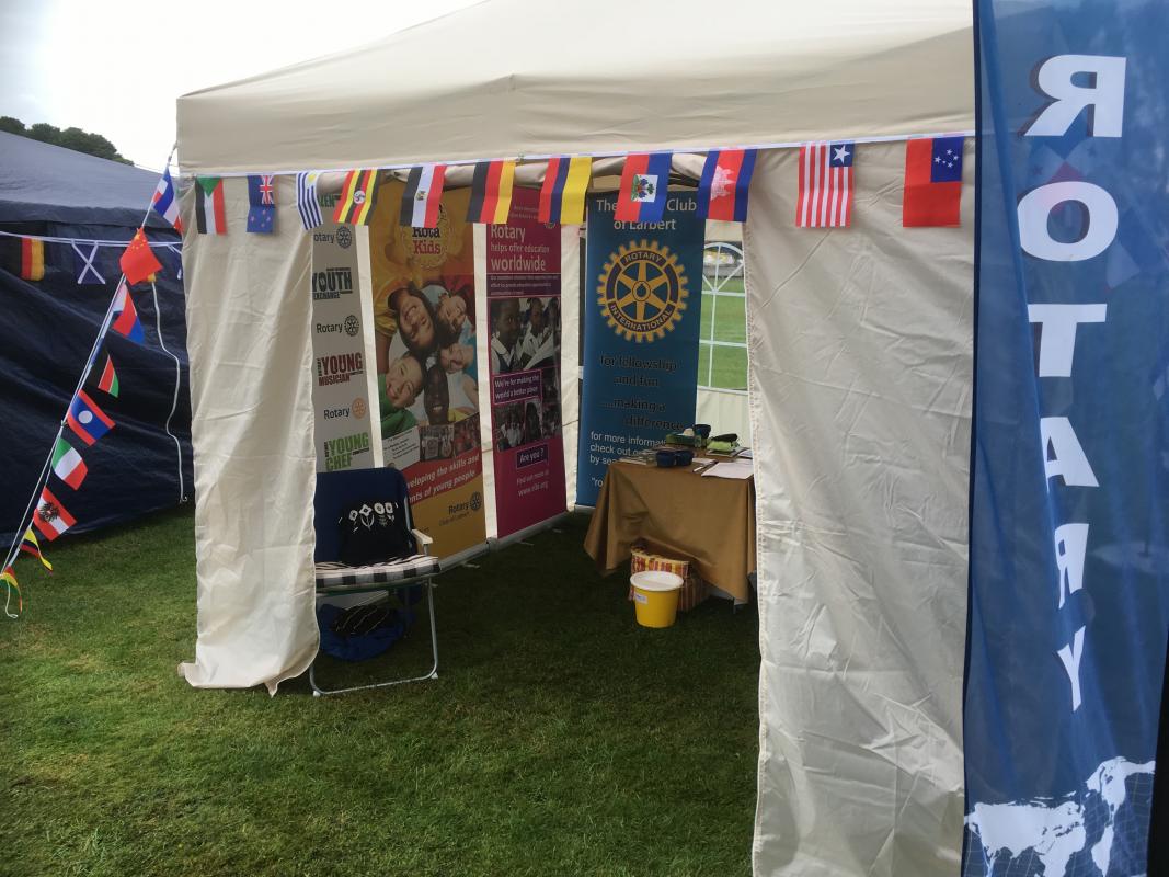 Club information tent - The club's information tent at Airth Highland Games