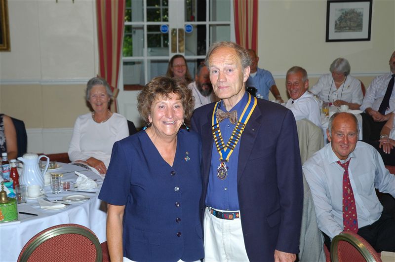 President's Handover at Buckerell Lodge - President Christine and President Elect Chris