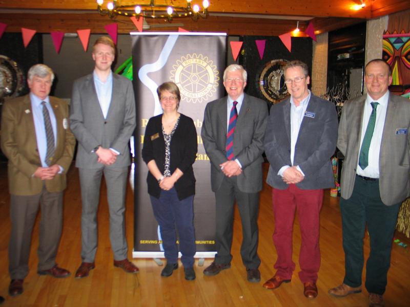 l-r Norman Morrison, Paul Phillips, Audrey Cooper, John Bolton, Alan Dougan and Matthew Aitken.