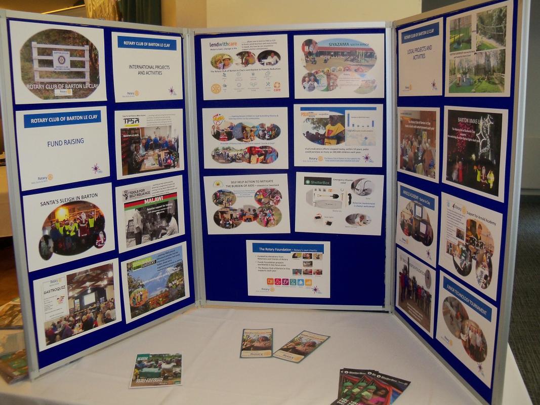 Our Club Display at District 1260 Spring Expo - 