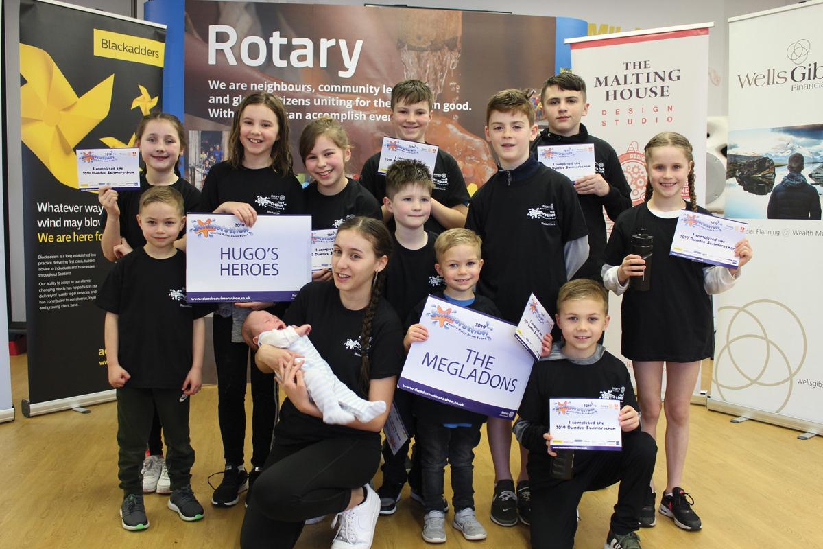 Dundee Swimarathon 2019 - Hugo’s Heros and The Megladons swim for baby Hugo and to raise funds for Ninewells Baby Unit
