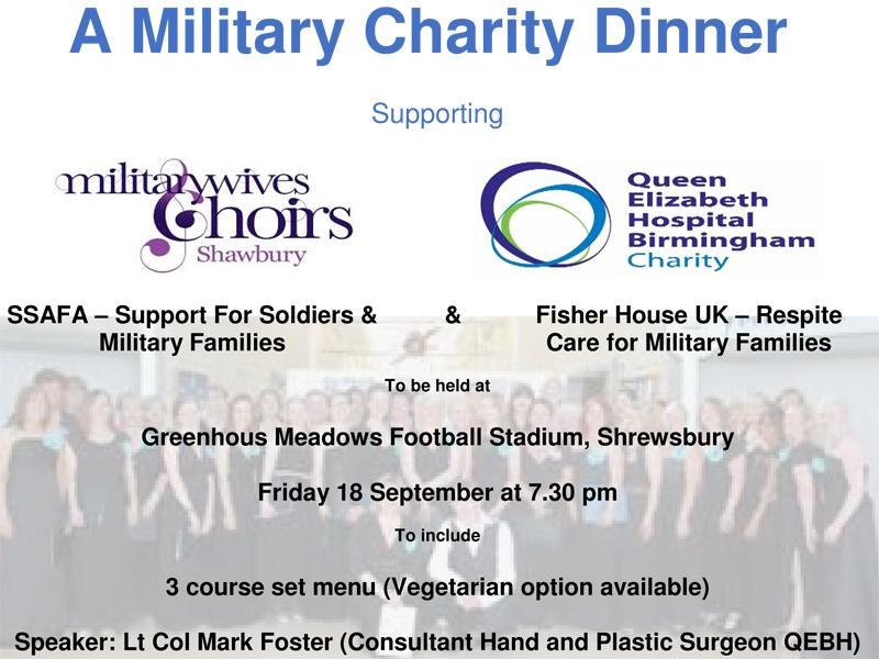 Military Fundraising Charity Dinner