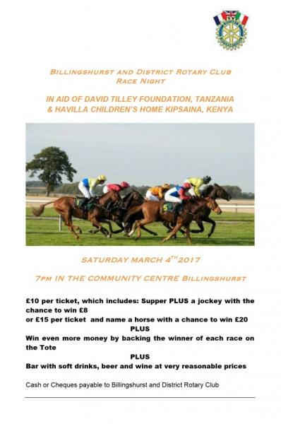 Race Night Flyer