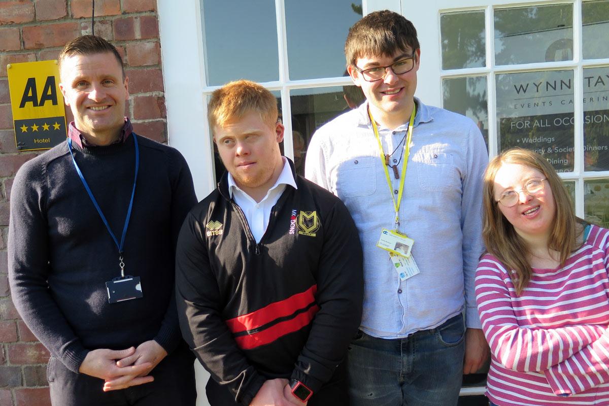 (l-r) Steve, Dan, Jamie and Maisie