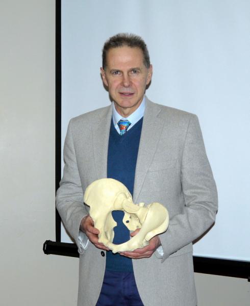 Chris with his dummy pelvis!