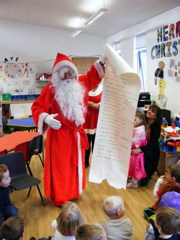 Santa at Cradle Hill School! Rotary Seaford