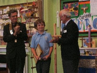 Presentation of a Best Trier Award to Jake 